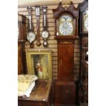 A George III mahogany eight day longcase clock, the dial inscribed 'John Blaylock,