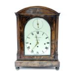 A Regency Yonge & Son Strand, London mahogany bracket clock, circa 1825,