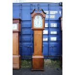 A George III oak 30 hour longcase clock, the dial inscribed 'J&W Blaylock, Longtown',