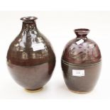 Two Studio pottery vases (2)