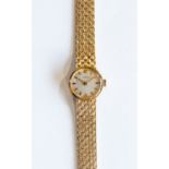 A 9ct gold Marvin Ladies bracelet watch, approx 21gms gross, side wind,