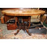 A 19th Century rosewood table