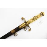 REPRODUCTION: Royal Navy Officers Dirk 1796 - 1815. Complete with scabbard.