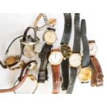 A ladies 18ct gold Mudu wristwatch,