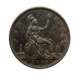 1865 Victoria Penny (obverse 6 - reverse G)