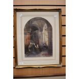 Clara Montalba framed and glazed watercolour, dated 1869 and signed to bottom right,