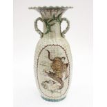 A very large Chinese floor standing vase,