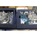 Two Swarovski 'Wonder of The Sea', both boxed,