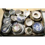 Chinese blue and white wares and bowls,