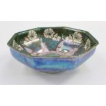 A Grimwades Byzanta Ware lustre bowl, octagonal,