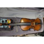 A violin, length of back 14 1/8",