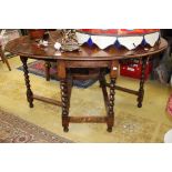 An early 20th Century gateleg table,