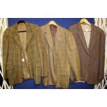 A green check jacket with tan and brown stripes, mid 1950s from Attwaters of Lancaster,