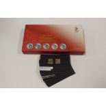 A cased set of commemorative medallions for the Beijing 2008 Olympic games,