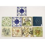 Nine Victorian/Edwardian tile