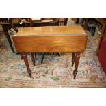 An early Victorian mahogany Pembroke table,