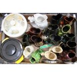 Breweriana - a collection of guggle jugs; together with two ice buckets,