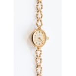 9ct gold ladies wristwatch