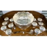 Viners of Sheffield, Alpha plate, punch bowl set comprising bowl,