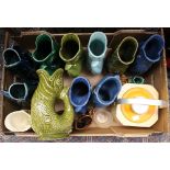 Breweriana - a collection of guggle jugs,