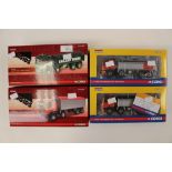 Corgi 1/50 Ltd Edition boxed rigids CC13604 RMC DAF tipper (x2), CC13909 Stocks Foden tipper,