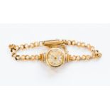 A ladies 9ct gold Avia wristwatch, 9.