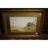 Collection of three signed watercolour paintings: landscape by Murray Thompson;