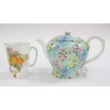 Shelley 'Melody' teapot and a Shelley mug (2)