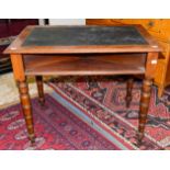 An early Victorian mahogany writing table,