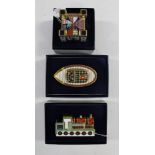 Three Treasures of Childhood, Royal Crown Derby paperweights to include Mini Fort,