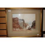 Woodbine Hinchliffe (British, late 19th Century), Temple Folly, signed and dated 1889 l.l.