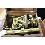 A 19th Century brass Cary of London surveyors theodolite,