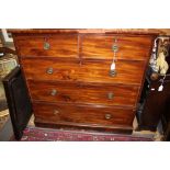 A Victorian mahogany chest of drawers