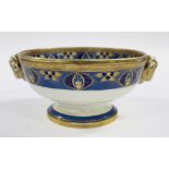 A 1920s Noritake bowl with influence of Egyptology colouring,