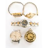 A ladies 1960's Beutina bracelet watch, Jessica bracelet watch, fob watch,