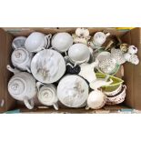 A Japanese porcelain tea service,