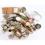 A collection of twenty-six watches, comprising ladies cocktail and dress watches,