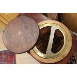 A Rowney & Co London, brass protractor in wooden case, diameter approx 22.