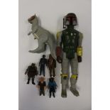 Seven early Star Wars figures,