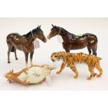 Four Beswick animals (af)