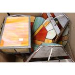 Eight Tiffany style wall light shades (one box)