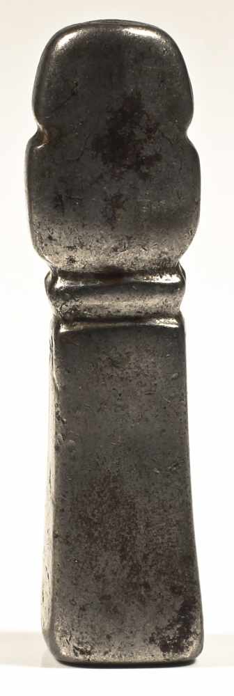 Seal iron engraved Tibet 19th century Tibetan iron seal, maybe a monastery seal. letters written