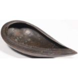 Ceremonial Vessel for Holy Water bronze India 19th century Ancient tear-shaped hand-beaten copper