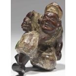 Netsuke wood rest painted, Japan, middle of 19th century