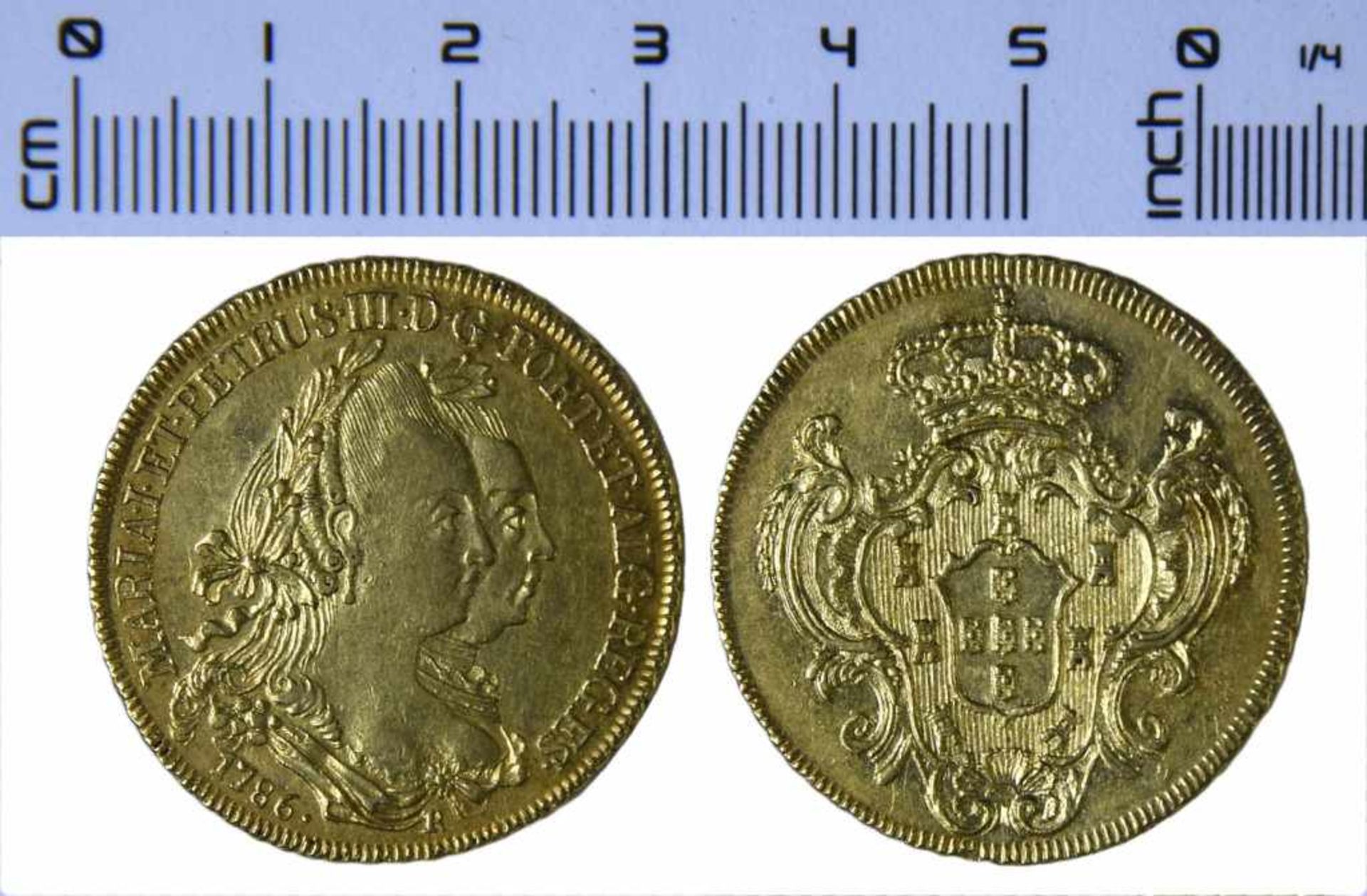 BRAZIL, Maria et Pedro III (1777-1786), 6 400 Reis, BRÉSIL, Maria et Pedro III (1777-1786), 6 400