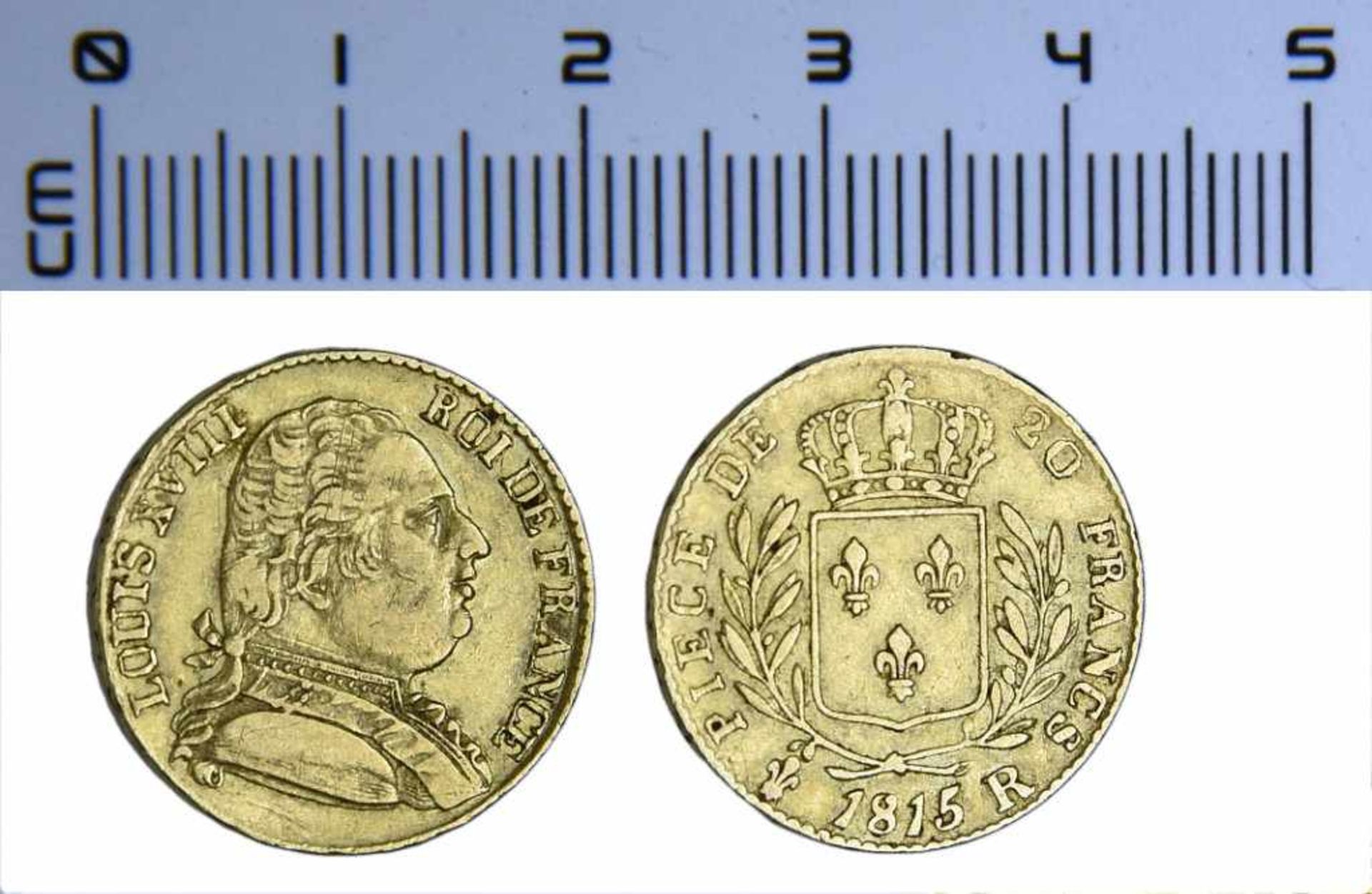 FRANCE, Louis XVIII (en exil, 1815), 20 Francs, FRANCE, Louis XVIII (en exil, 1815), 20 Francs, 6,