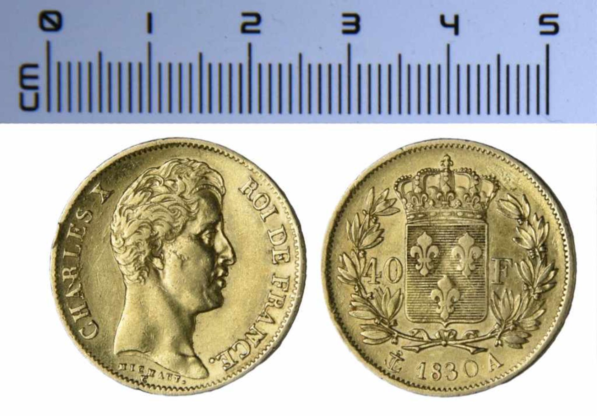 FRANCE, Charles X (1824-1830), 40 Francs, FRANCE, Charles X (1824-1830), 40 Francs, 12,85g, 1830