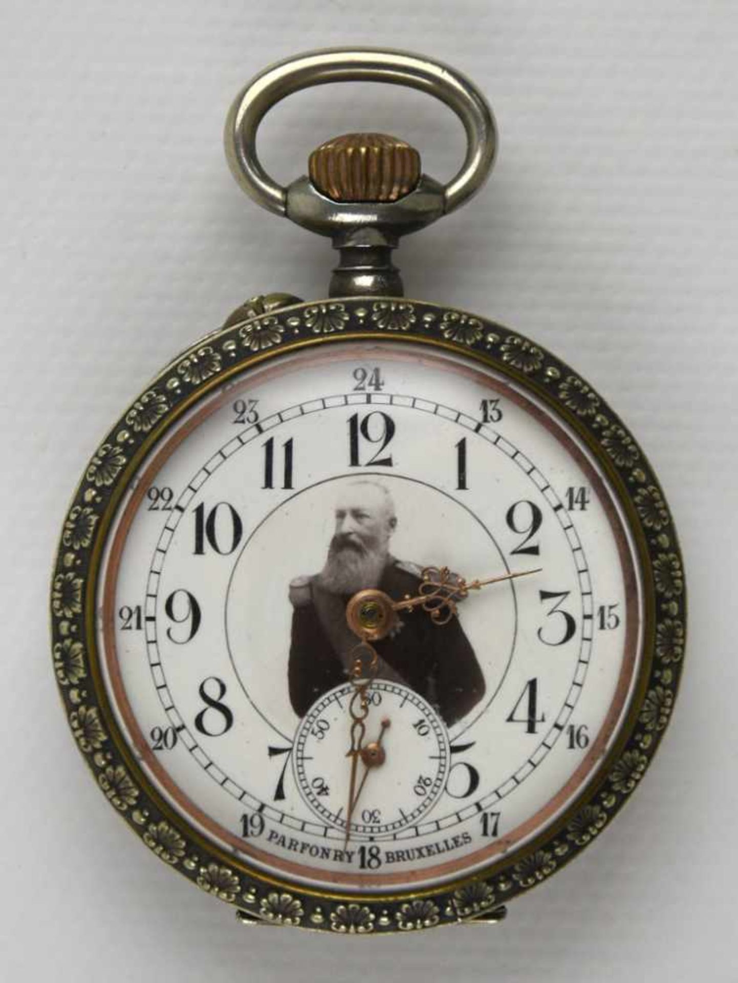 Belgium - Pocket watch with King Leopold II's effigy - Shooting prize 1902 PARFONRYBelgique - Montre