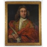 Ecole liégoise, Portrait d'homme, Belgique, XVIIIe - Huile sur toile. Dans un [...]