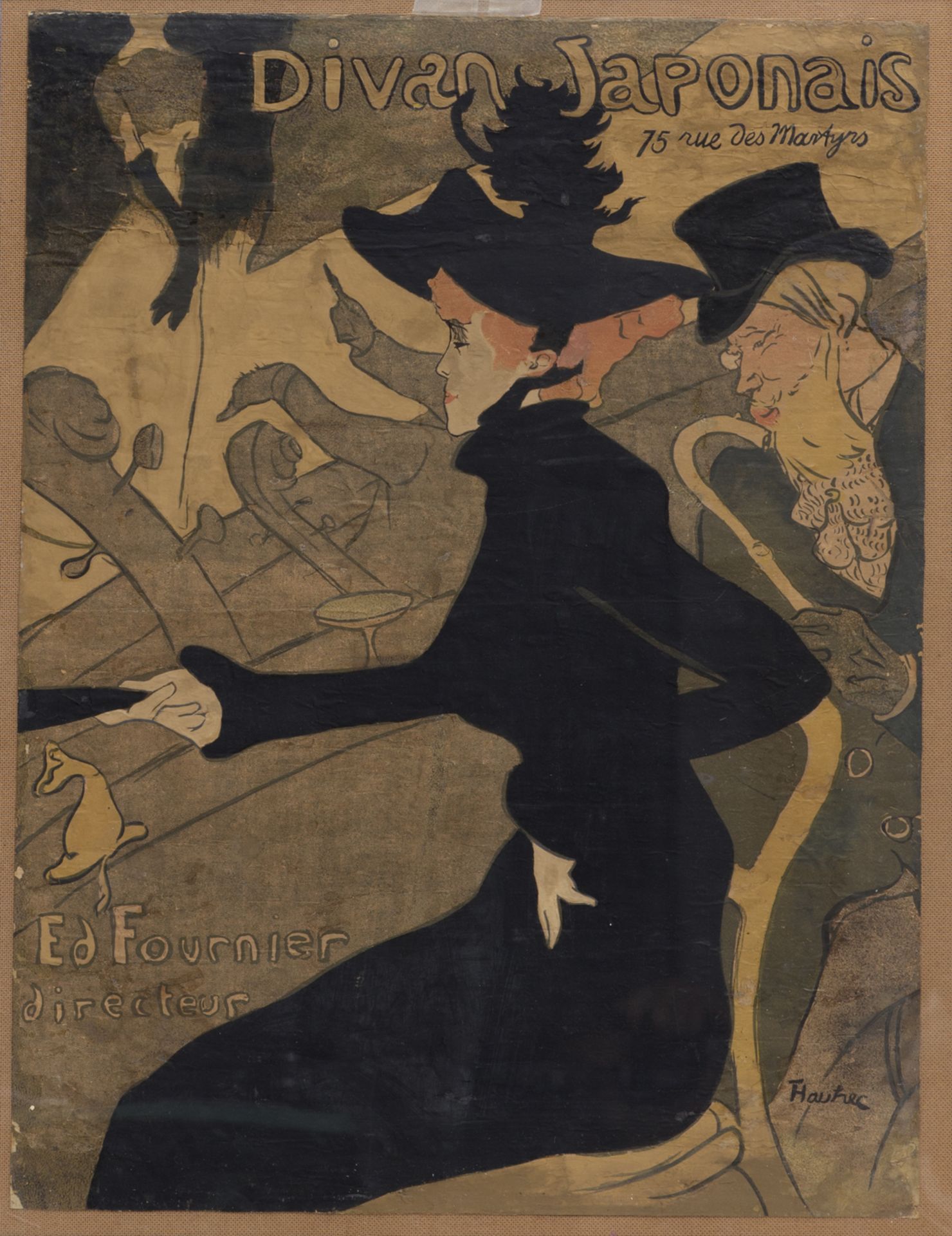 Henri de TOULOUSE-LAUTREC (1864-1901), Le Divan Japonais, vers 1892/93 XIXe - Affiche [...]